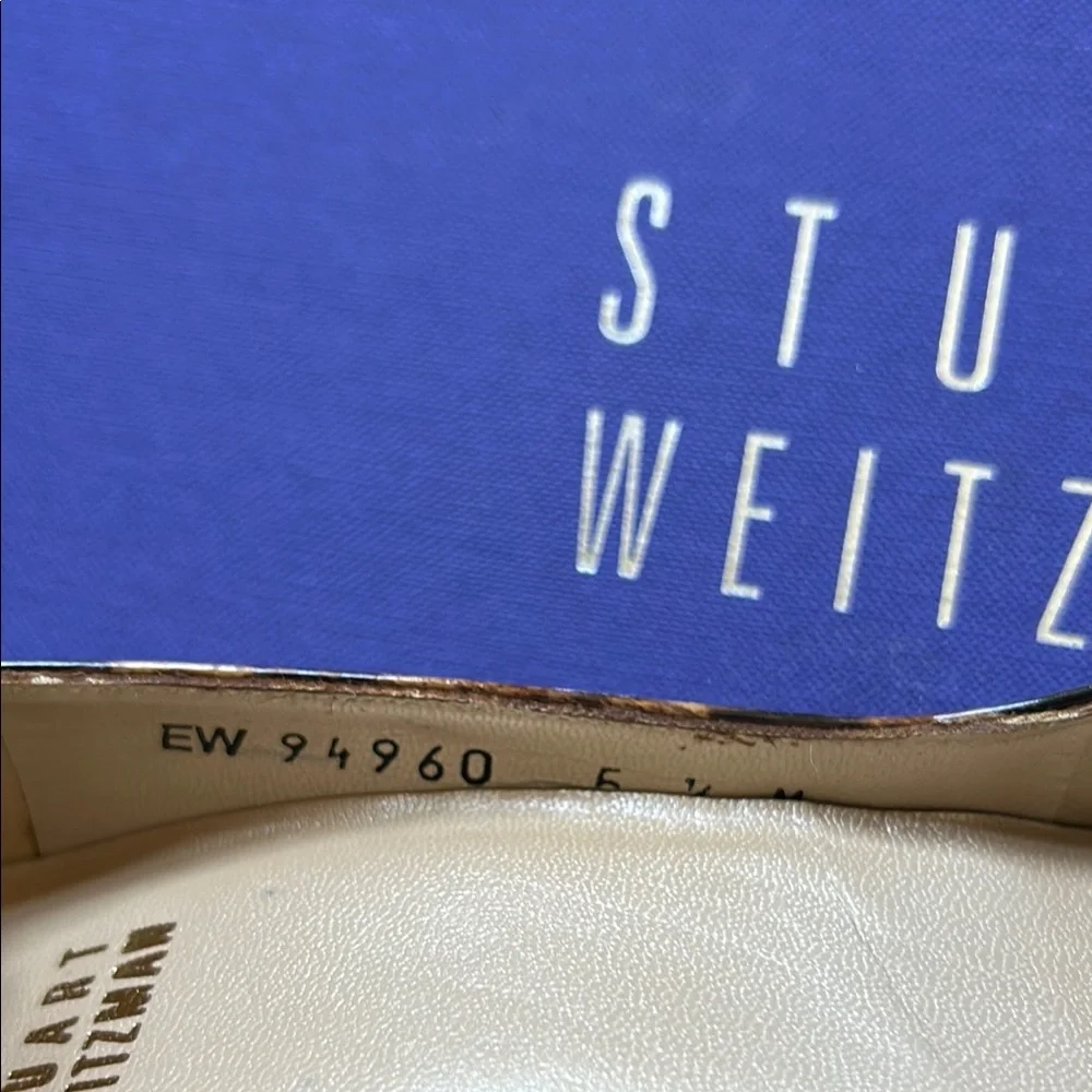 Stuart Weitzman Brown and Black Heels with Leopard Print - Picture 7 of 8